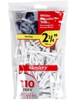 Bumpa Bag Wood Tees 2 3/4 White Bag 110