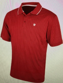 Island Green Essentials Junior Plain Polo Shirt - Red