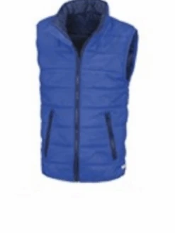 Murray Golf Contrast Junior Quilted Gilet - Royal /Navy