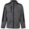 Murray Golf Soft Shell Junior Hoodie - Grey Marl / Black