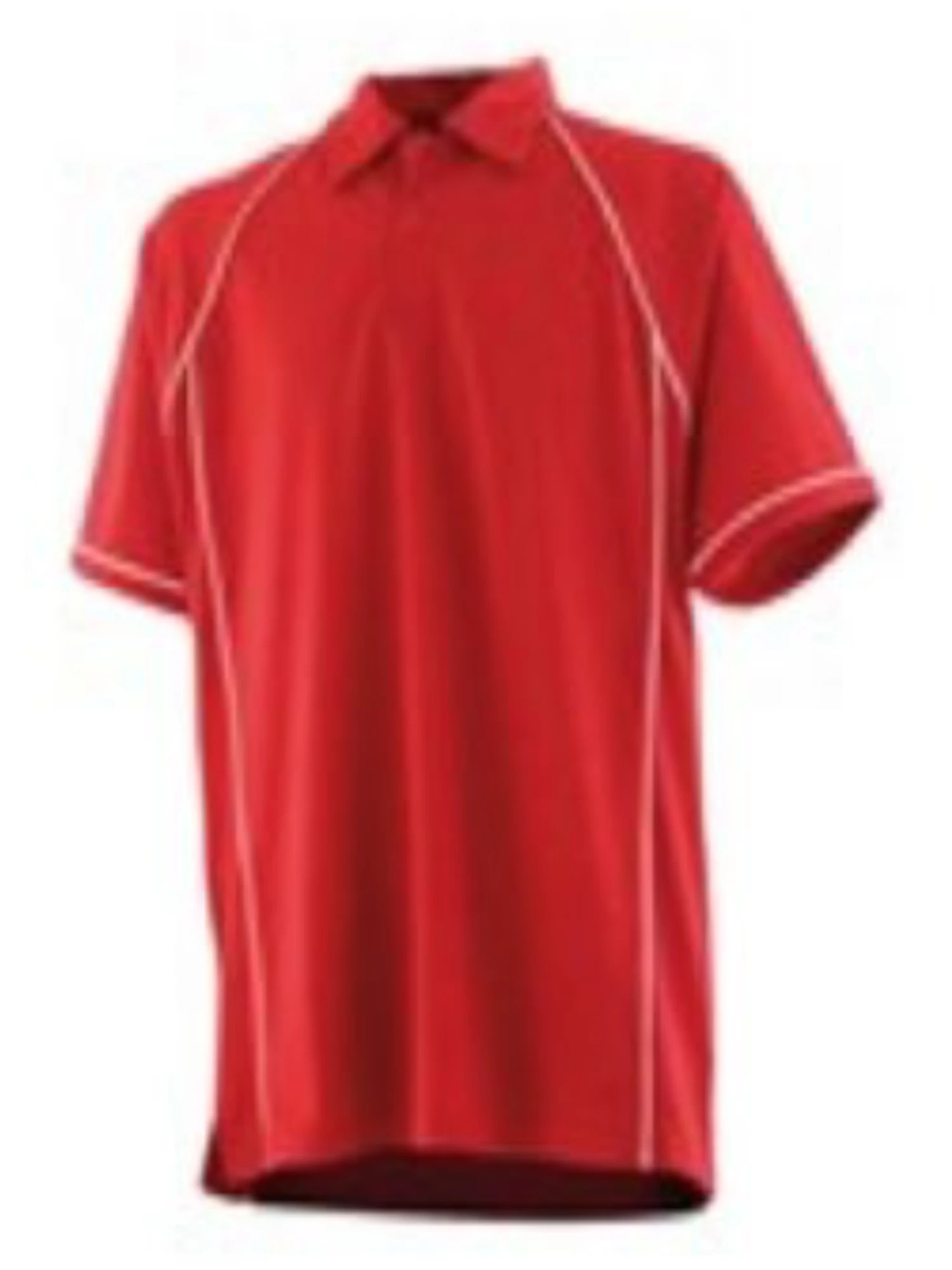 Murray Golf Piped Junior Polo Shirt - Red / White 3 Murray Golf Piped Junior Polo Shirt - Red / White