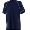 Murray Golf Piped Junior Polo Shirt - Navy / White