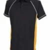 Murray Golf Contrast Junior Polo Shirt - Navy/Amber/White