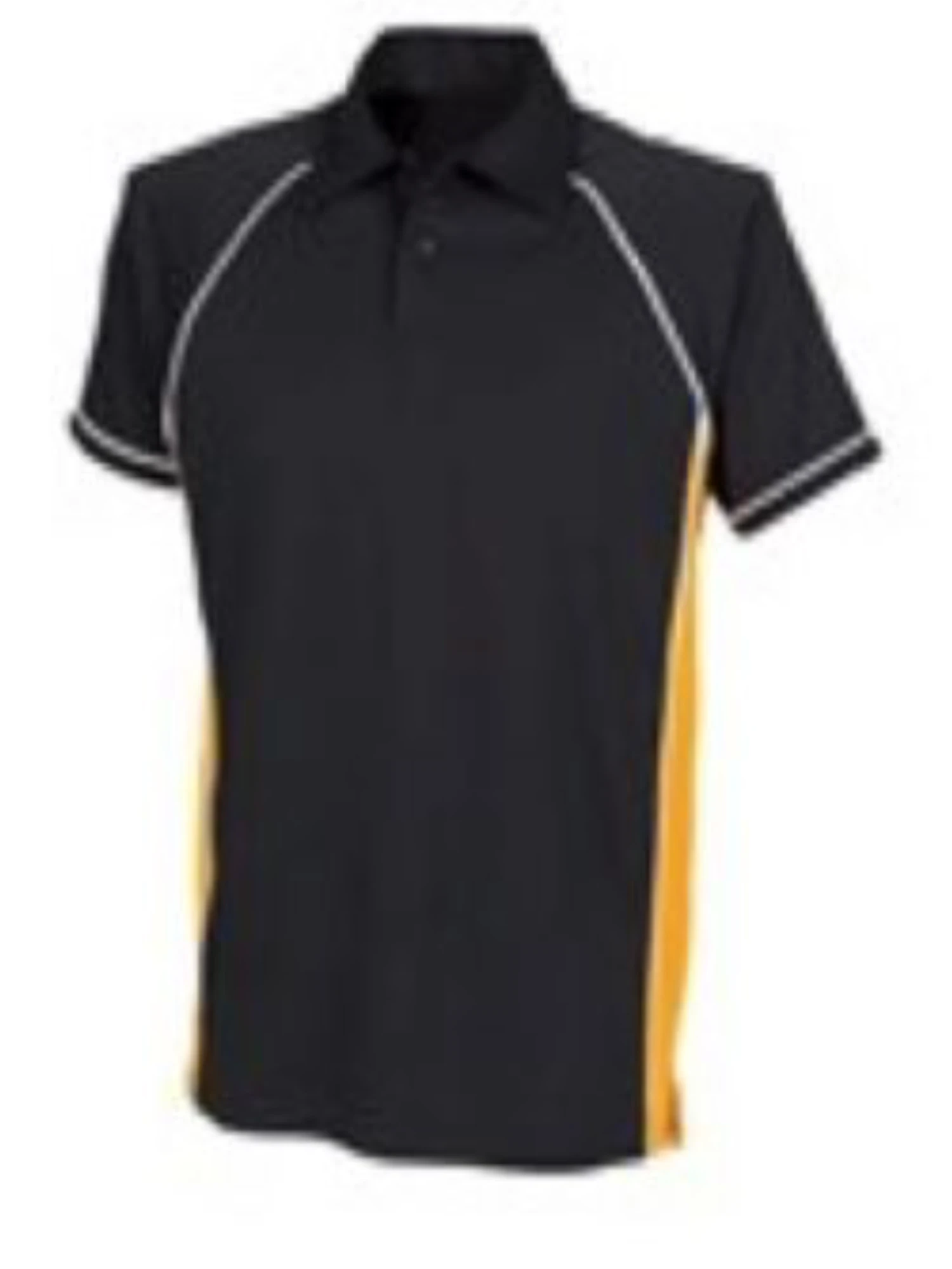 Murray Golf Contrast Junior Polo Shirt - Navy/Amber/White 3 Murray Golf Contrast Junior Polo Shirt - Navy/Amber/White